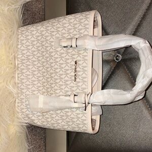 Michael Kors Cream Monogram Tote